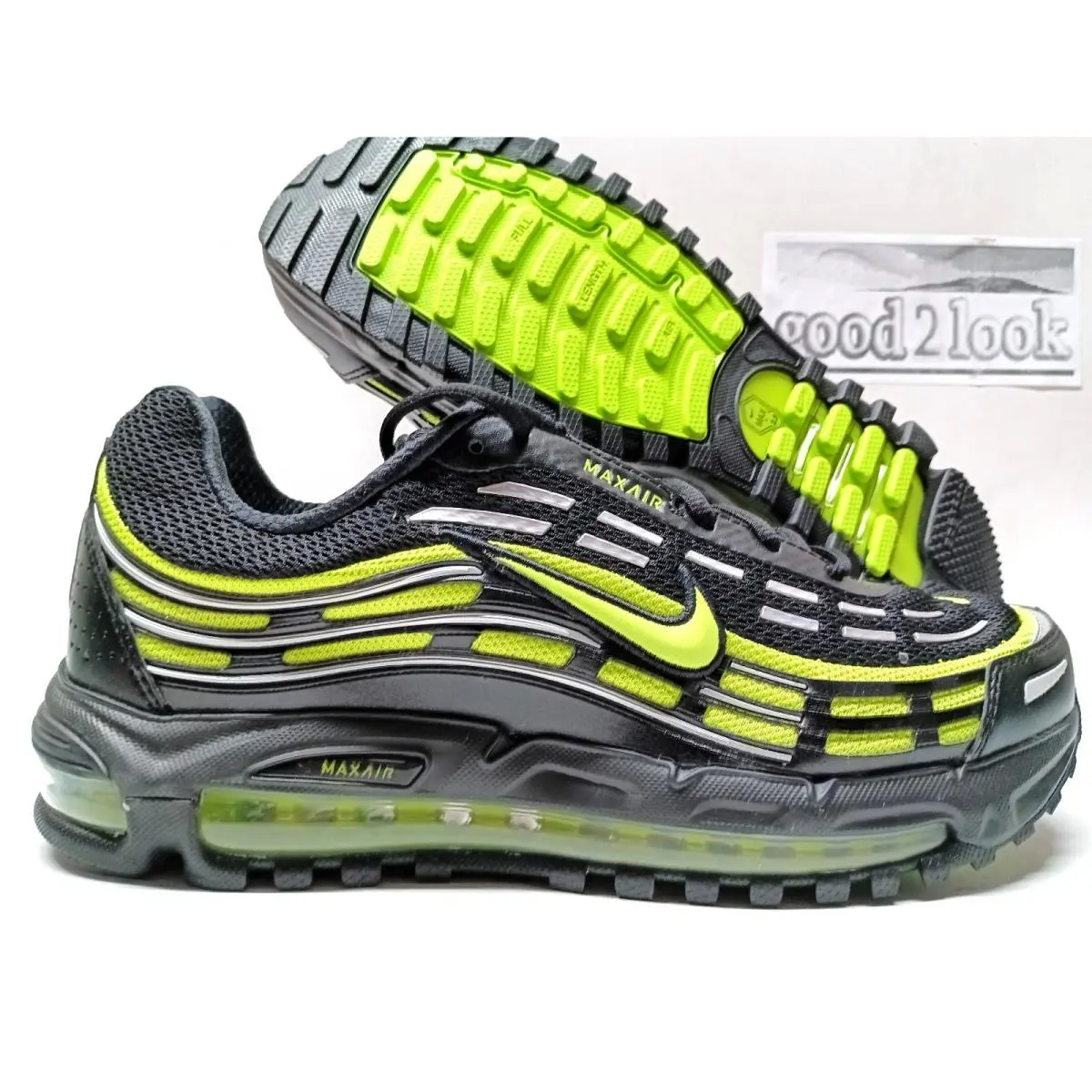 Nike Air Max TL 2.5 Black/citron-black Size Men`s 10.5 FZ4110-003