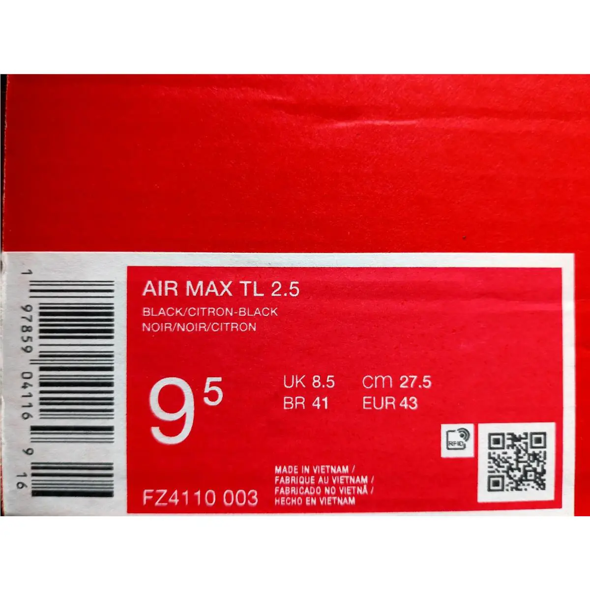 Nike shoes - Nike Air Max TL - Air Max - FZ4110-003 - Black (UPC: 197859060078) 4