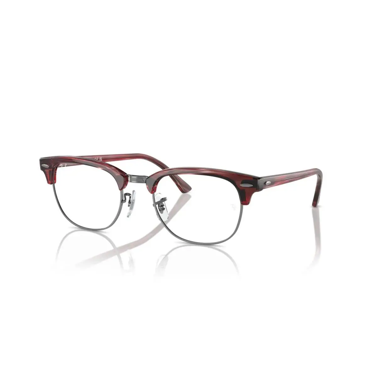 Ray-ban RX5154 8376 Eyeglasses 53mm Striped Red / Clear Demo Lens - Frame: Striped Red