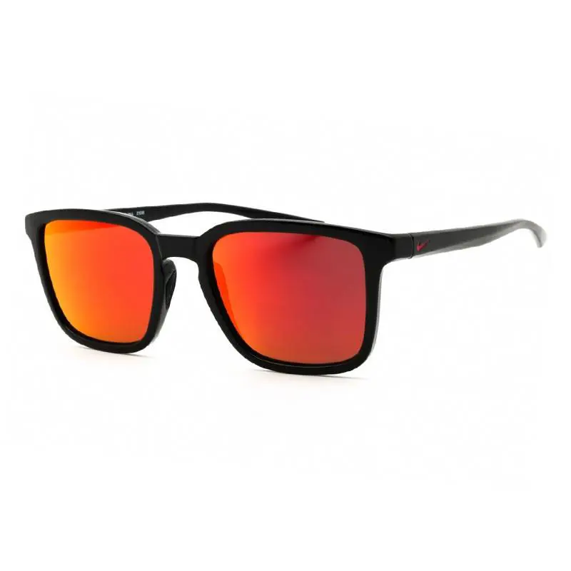 Nike Circuit Team FD7322 010 Black/red Mirror 55-20-145 Sunglasses - Frame: Black, Lens: Red Mirror, code: 010