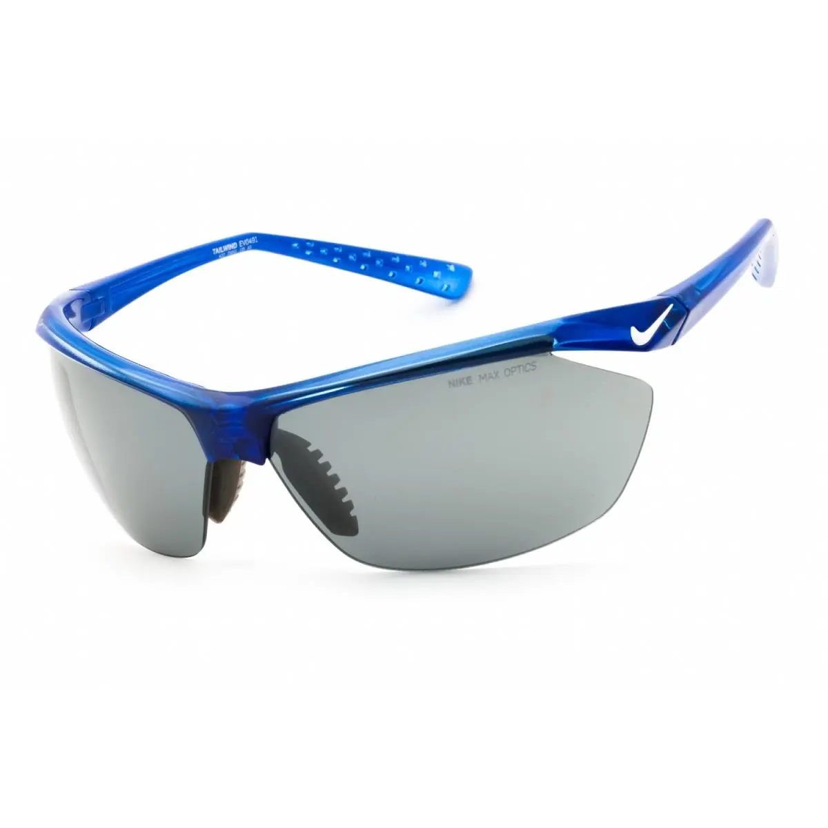 Nike Tailwind MI EV0491-422 Sunglasses 72mm - Frame: Blue, Lens: Blue Grey