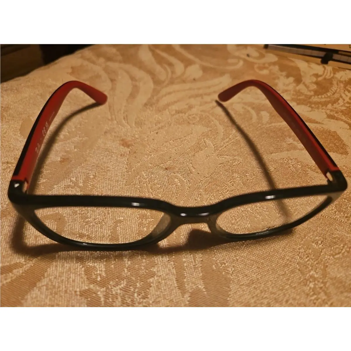 Ray-ban RB1632F Optics Kids Bio-based Eyeglasses 3928 Black Red Size 48-16-130