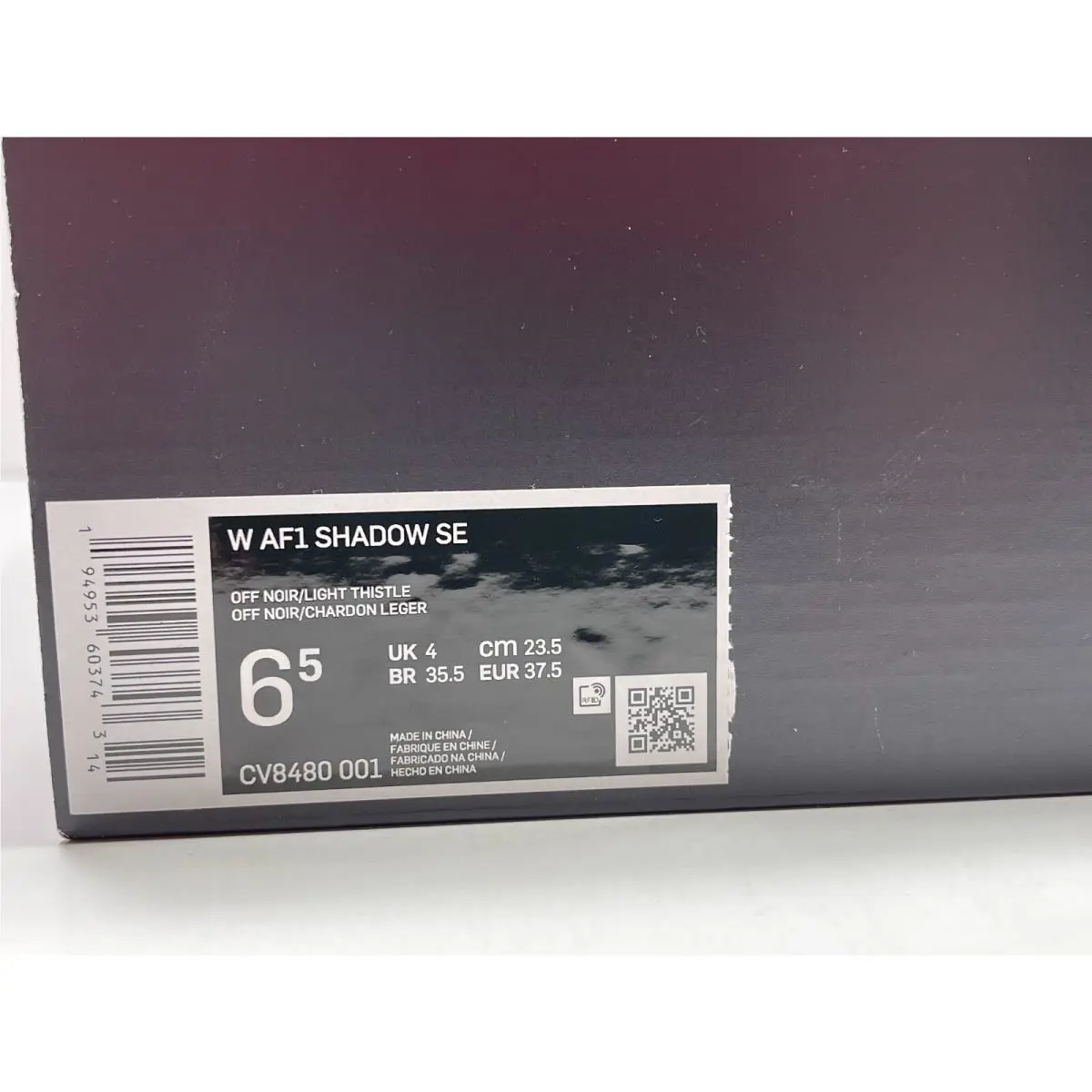 Nike shoes - Nike Air Force 1 - Air Force - CV8480-001 - OFF NOIR LIGHT THISLE (UPC: 194953603743) 8