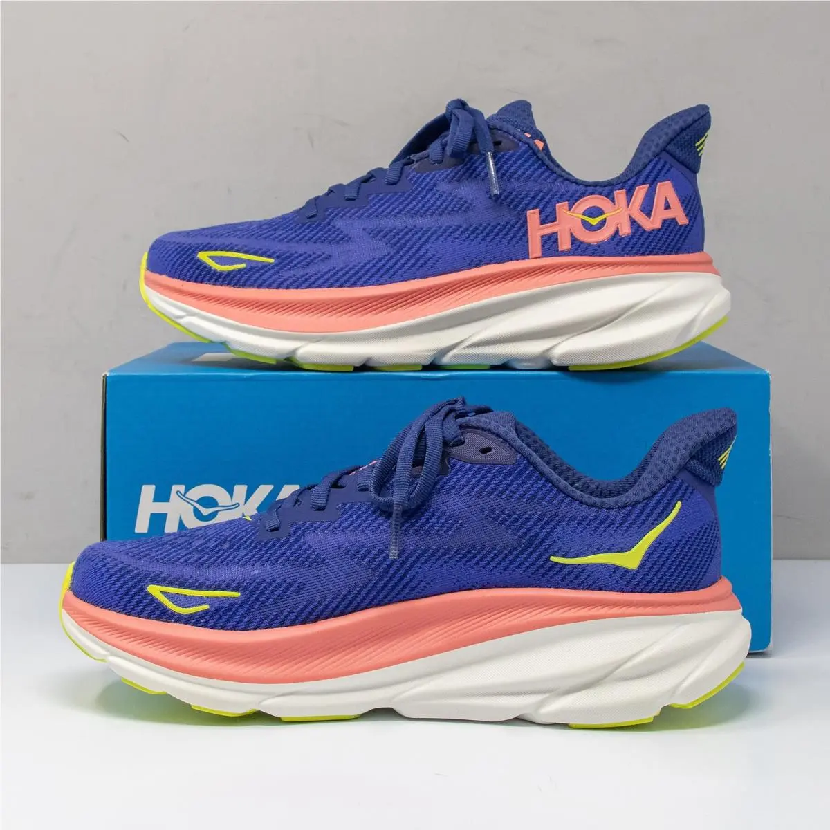 Hoka shoes - HOKA ONE Clifton 9 - ONE Clifton - 1127896-EVN - Blue, Manufacturer: 1127896-EVN (UPC: 197634068046) 1