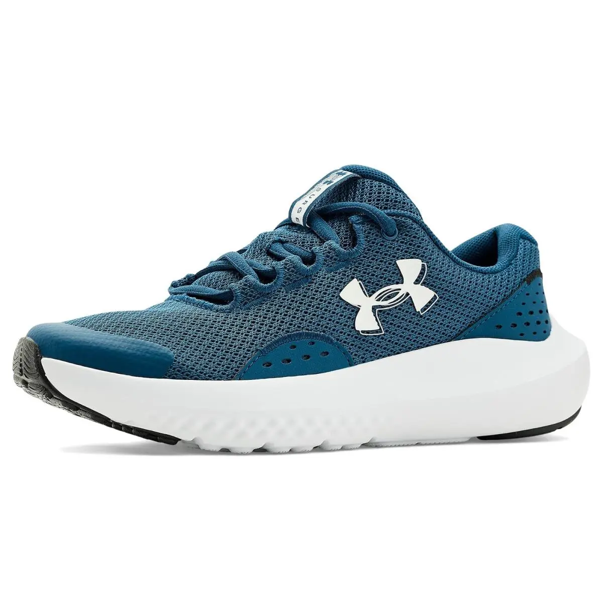 Boys` Sneakers Athletic Shoes  Kids Grade School Surge 4 Big Kid Wham Blue/White/White by Under Armour