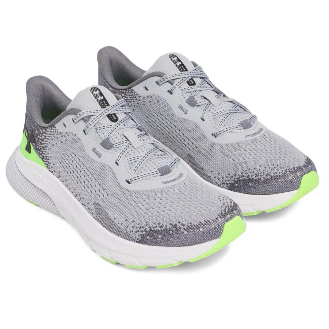 Under Armour Men`s Hovr Turbulence 2 Comfort Deluxe Running Shoe Gray/lime - Black