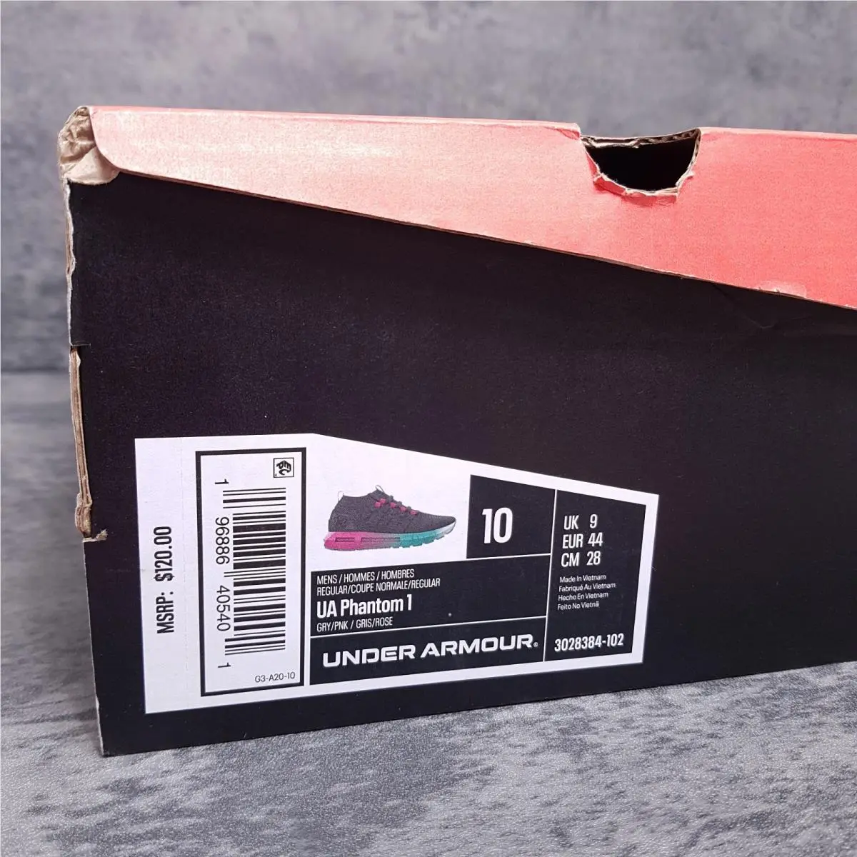 Under Armour shoes - Under Armour HOVR Phantom 1 - 3028384-102 - Anthracite/Astro Pink/Circuit Teal 5