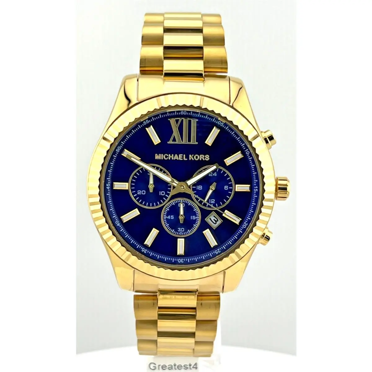 Michael Kors Lexington MK9153 Stainless Steel Chronograph Quartz 44 MM Mens