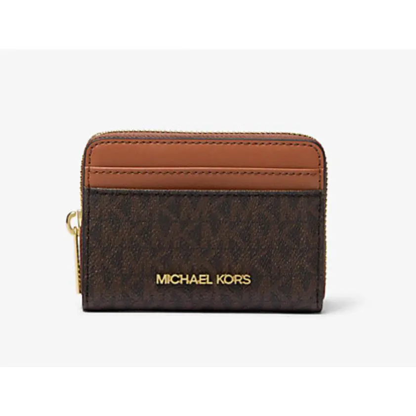 Michael Kors Jet Set Travel Medium Saffiano Leather Wallet Brown