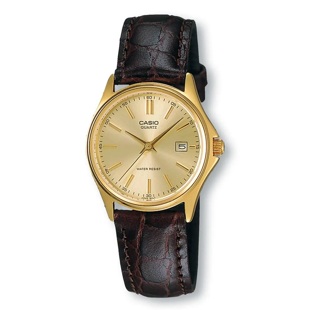 Casio LTP1183Q-9A Ladies Analog Watch Leather Band Quartz with Date Display