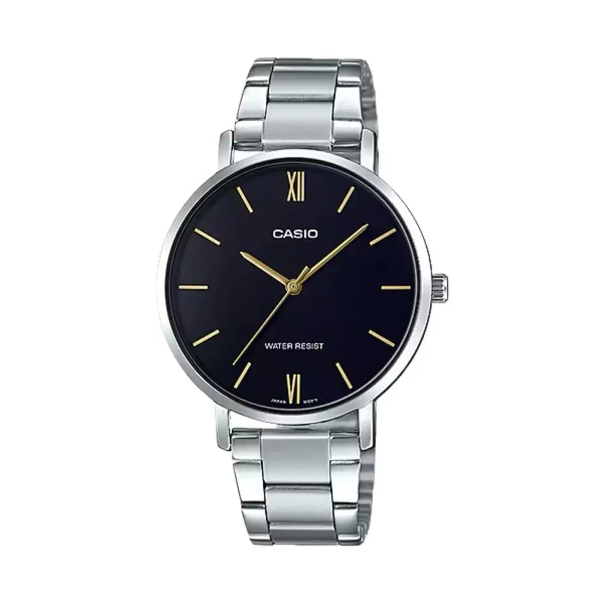 LTP-VT01D-1B Stainless Steel Bracelet Analog Ladies` Dress Watch by Casio