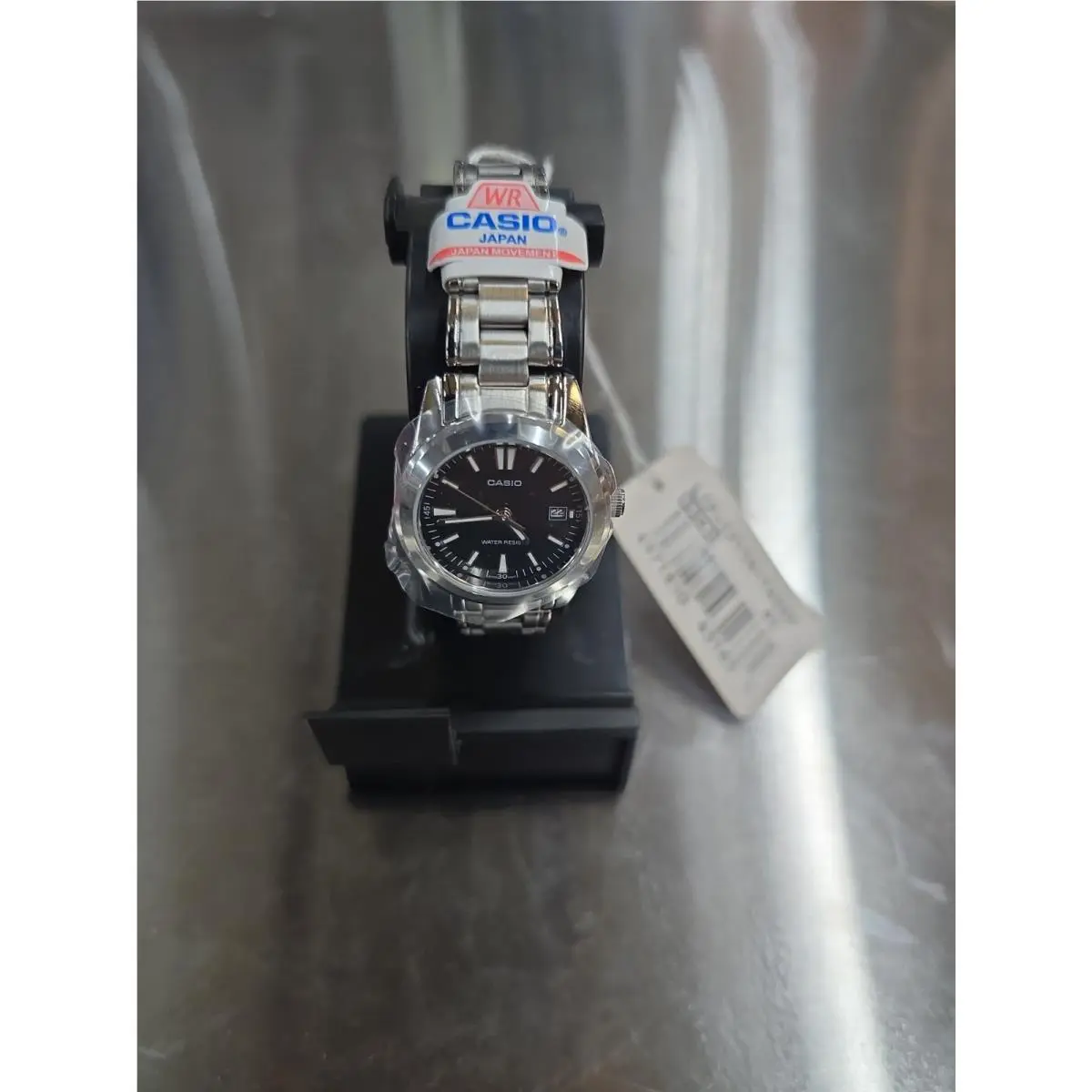 Women’s Black Dial Stainless Steel Bracelet Watch - LTP-1215A-1A2D by Casio