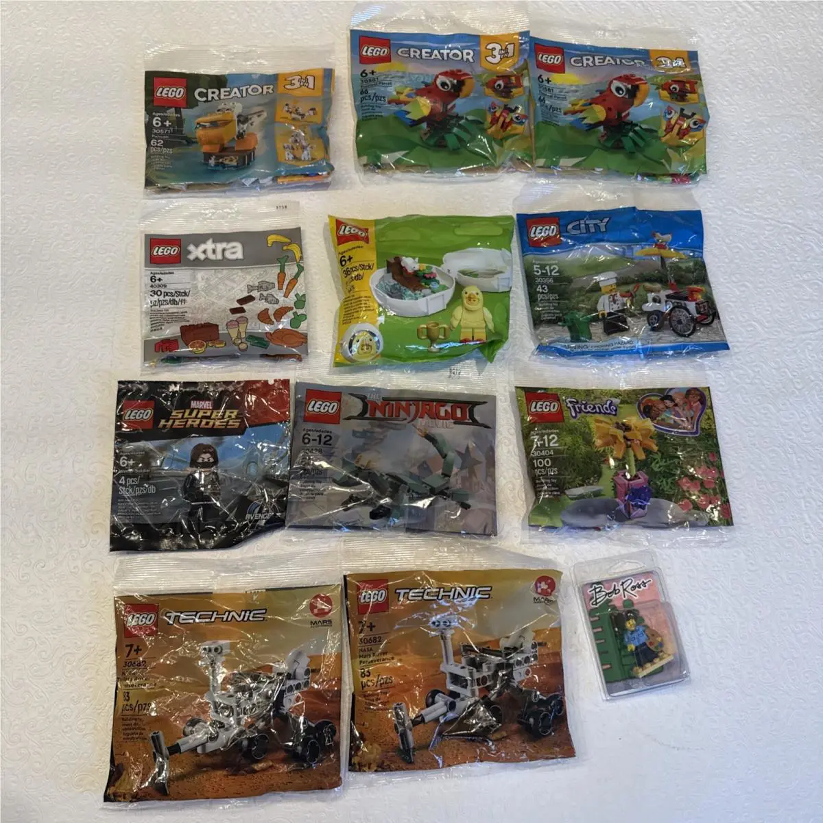 Set Of 11 Lego Building Toys Technic Creator City Bob Ross