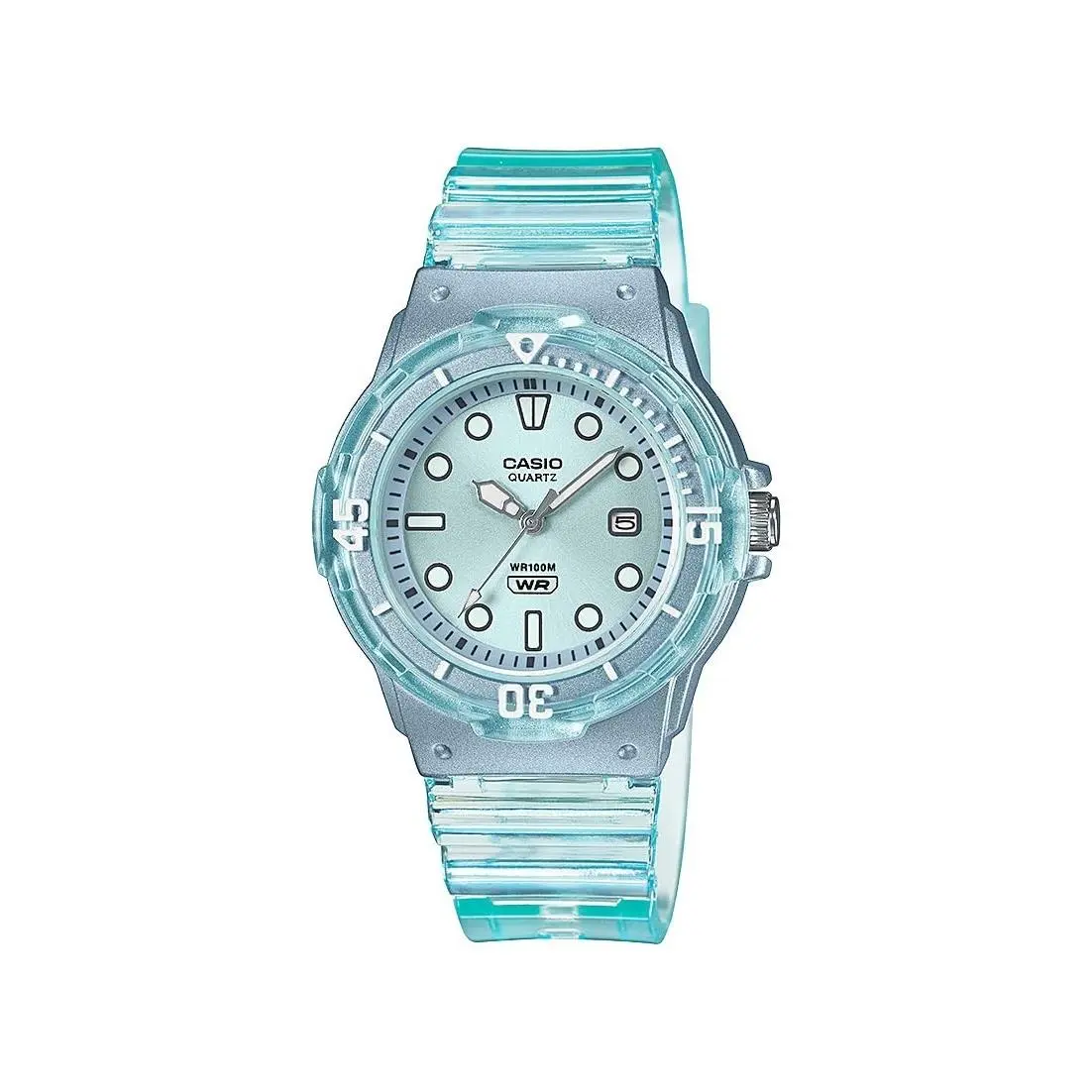 Women`s `dive Series` Quartz Transparent Resin Casual Watch by Casio