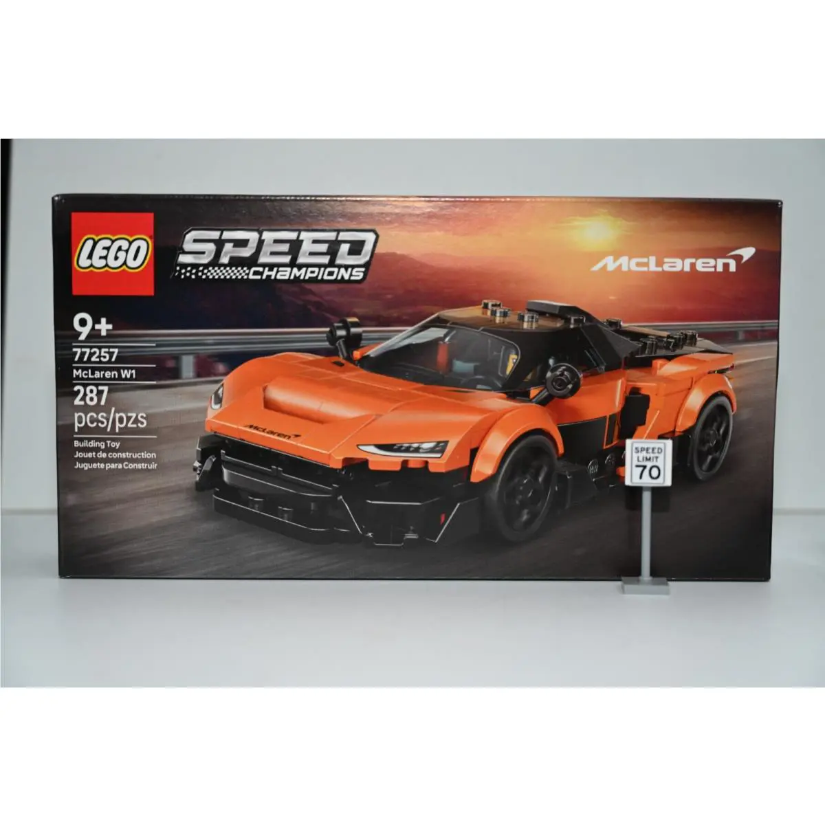 Lego Speed Champions Mclaren W1 77257 Free Speed Limit Sign