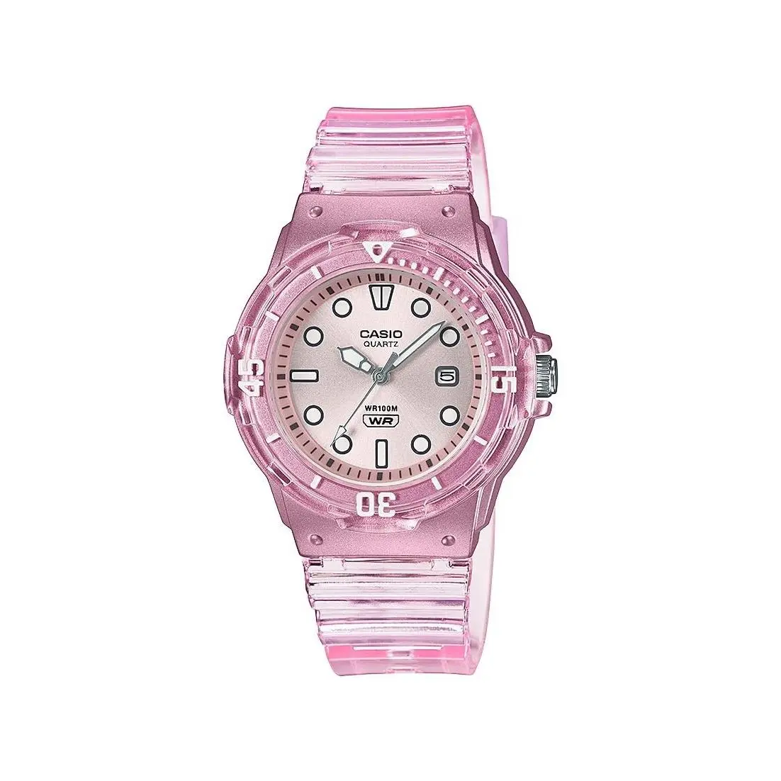 Women`s `dive Series` Quartz Transparent Resin Casual Watch by Casio