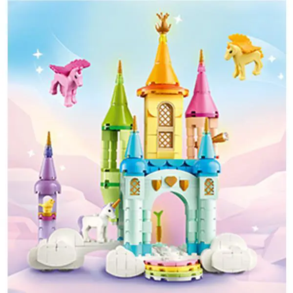 Lego 3 in 1 Unicorn Castle/ Ship/building Blocks 3 Pretend Play Toys with 1 Set