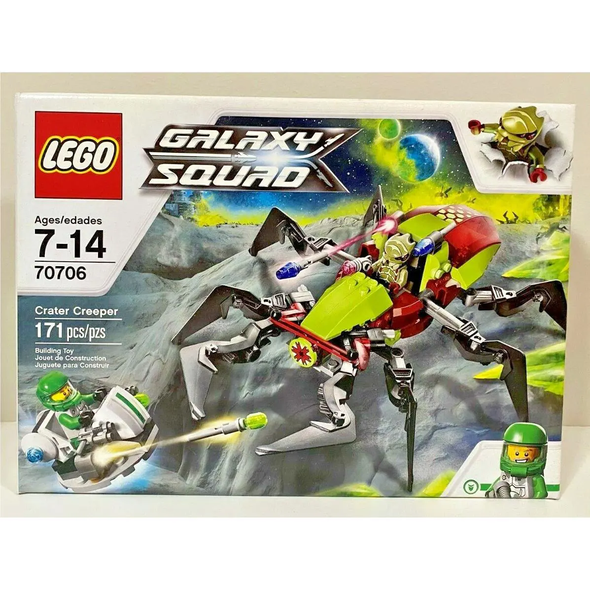 Lego 70706 Galaxy Squad Crater Creeper Retired Chuck Stonebreaker