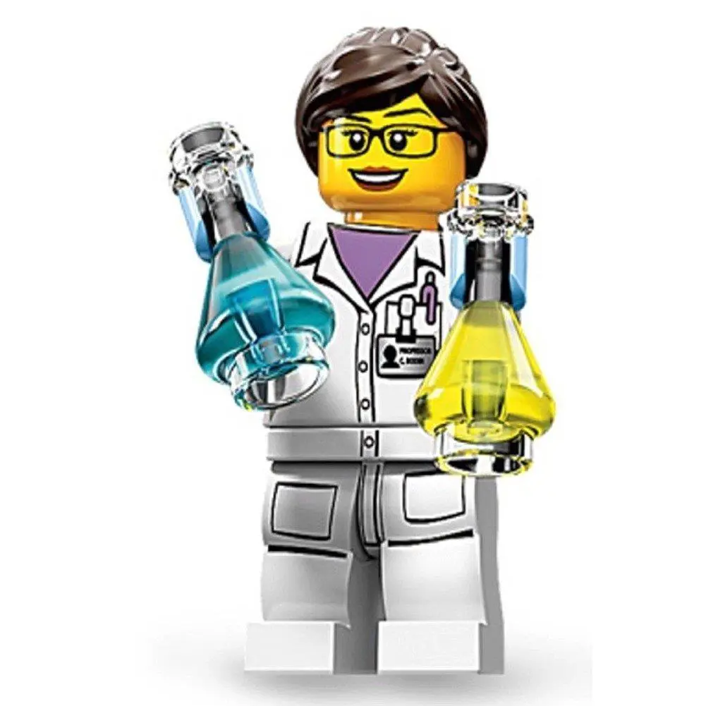 Series 11 Lego Scientist Female Chemist Microbiologist Biologist Research
