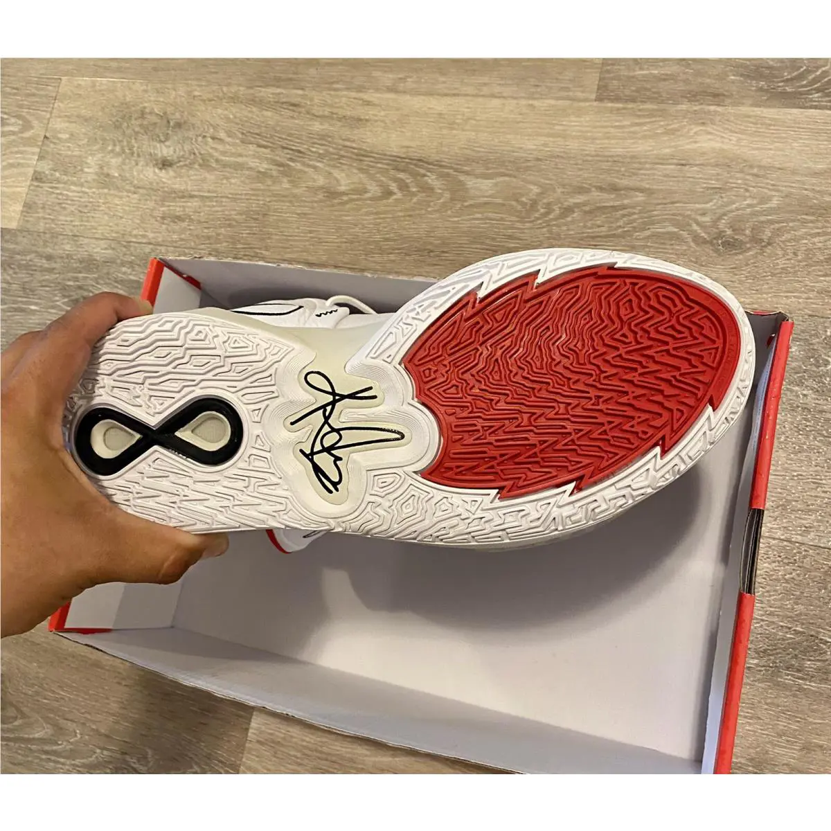 Nike shoes - Nike Kyrie Infinity - Kyrie Infinity - CZ0204-101 - White-Black-University Red (UPC: 195866123854) 8