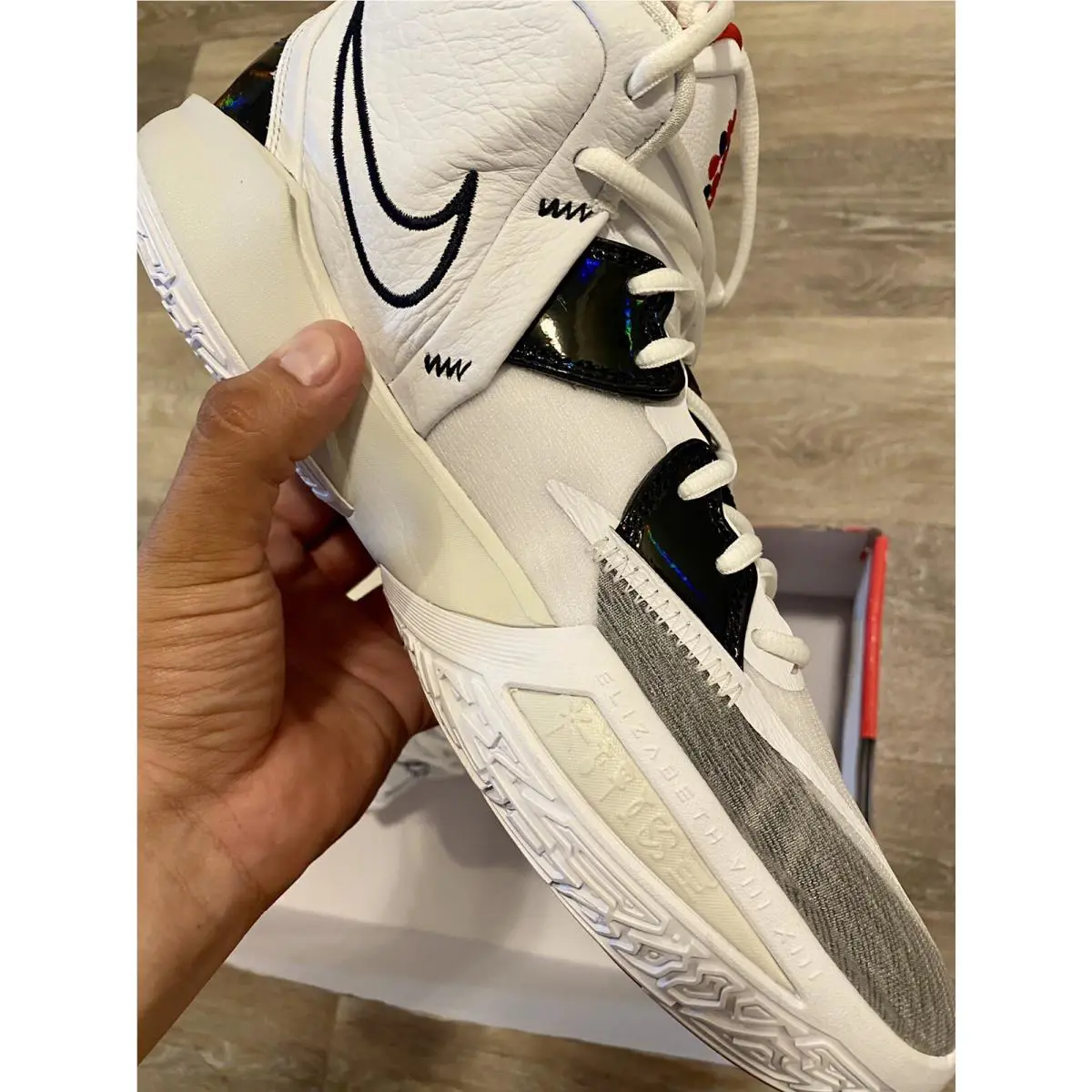 Nike shoes - Nike Kyrie Infinity - Kyrie Infinity - CZ0204-101 - White-Black-University Red (UPC: 195866123854) 6