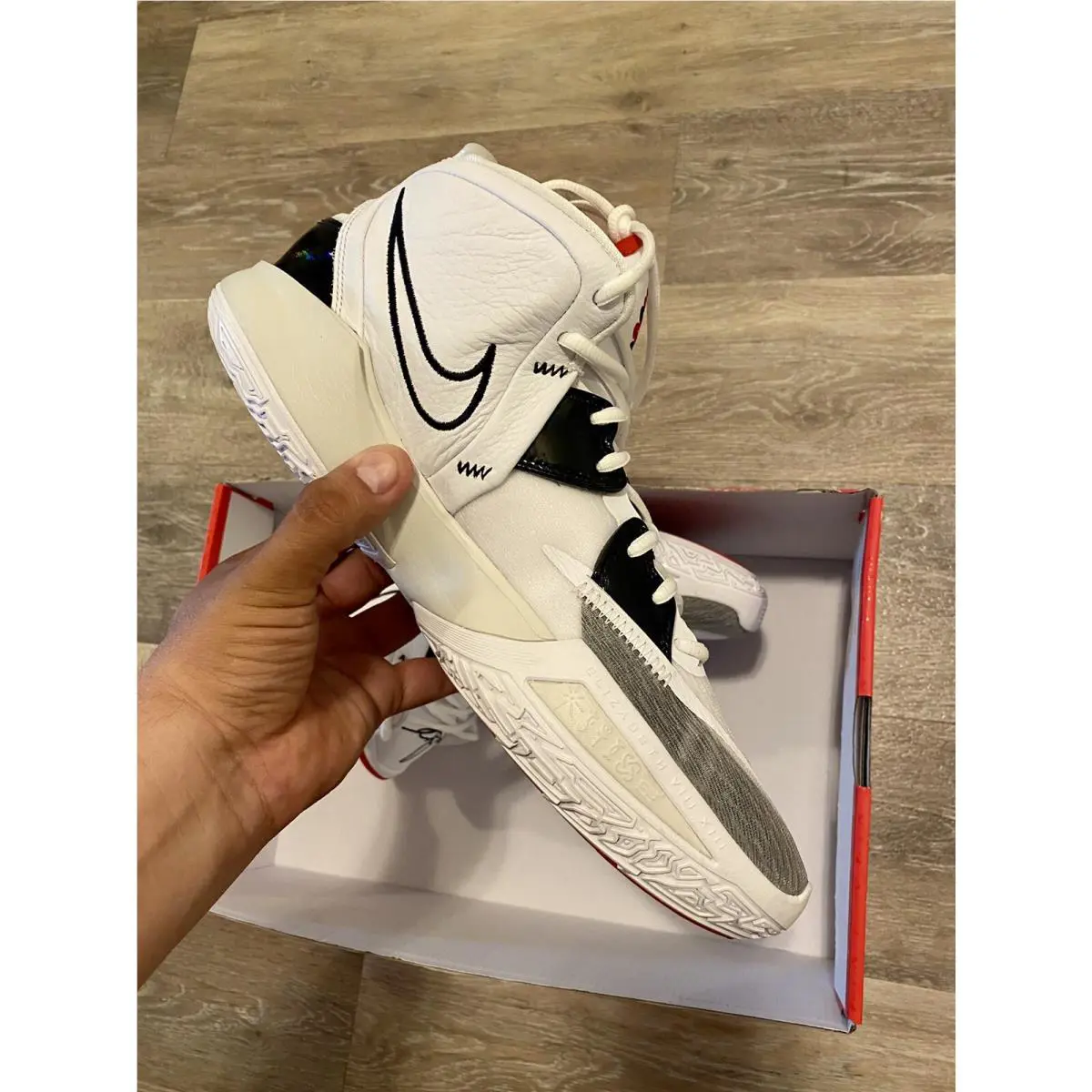 Nike shoes - Nike Kyrie Infinity - Kyrie Infinity - CZ0204-101 - White-Black-University Red (UPC: 195866123854) 7