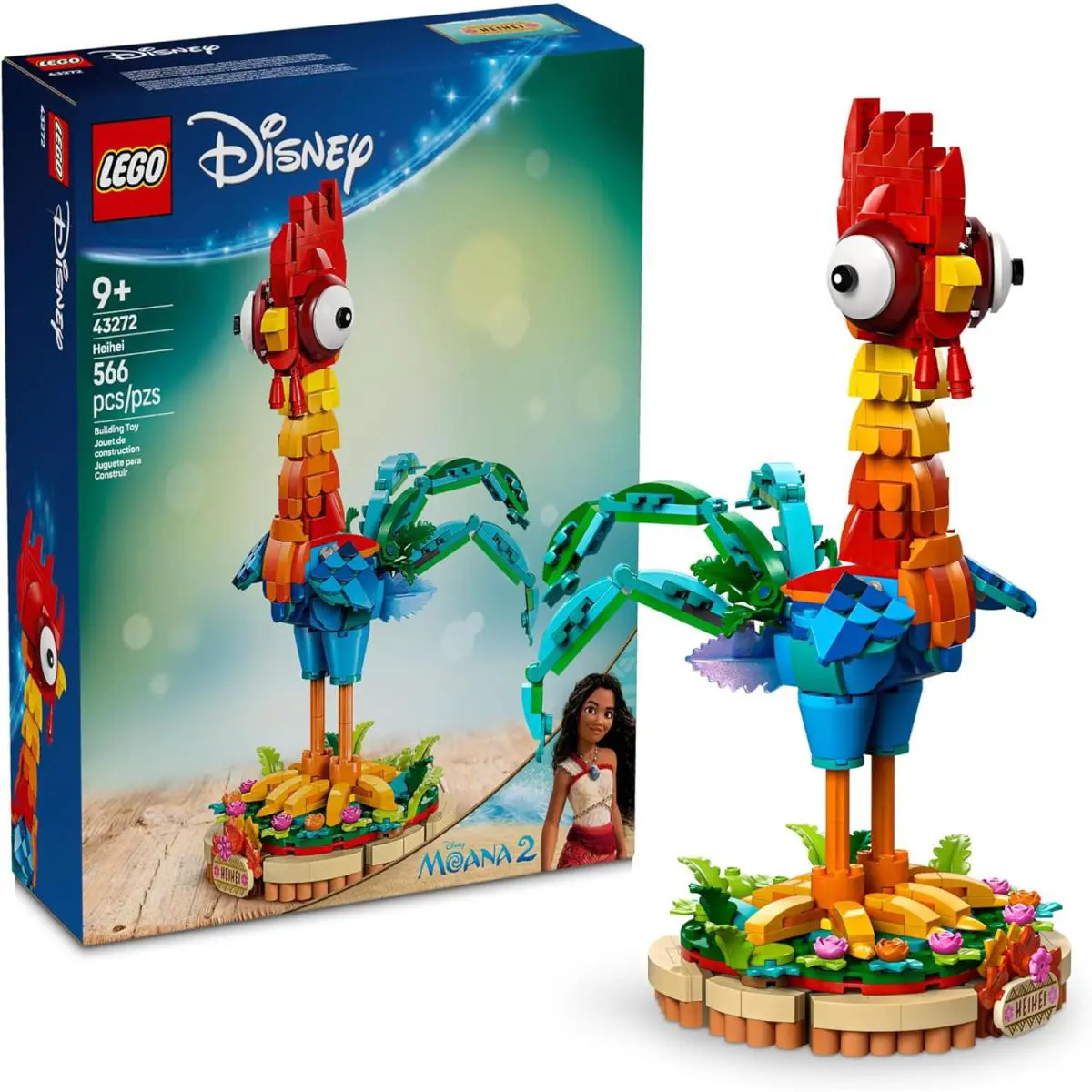 Lego Disney Moana 2 Heihei - Building Toy For Kids Girls Boys Ages 9+ - Gift
