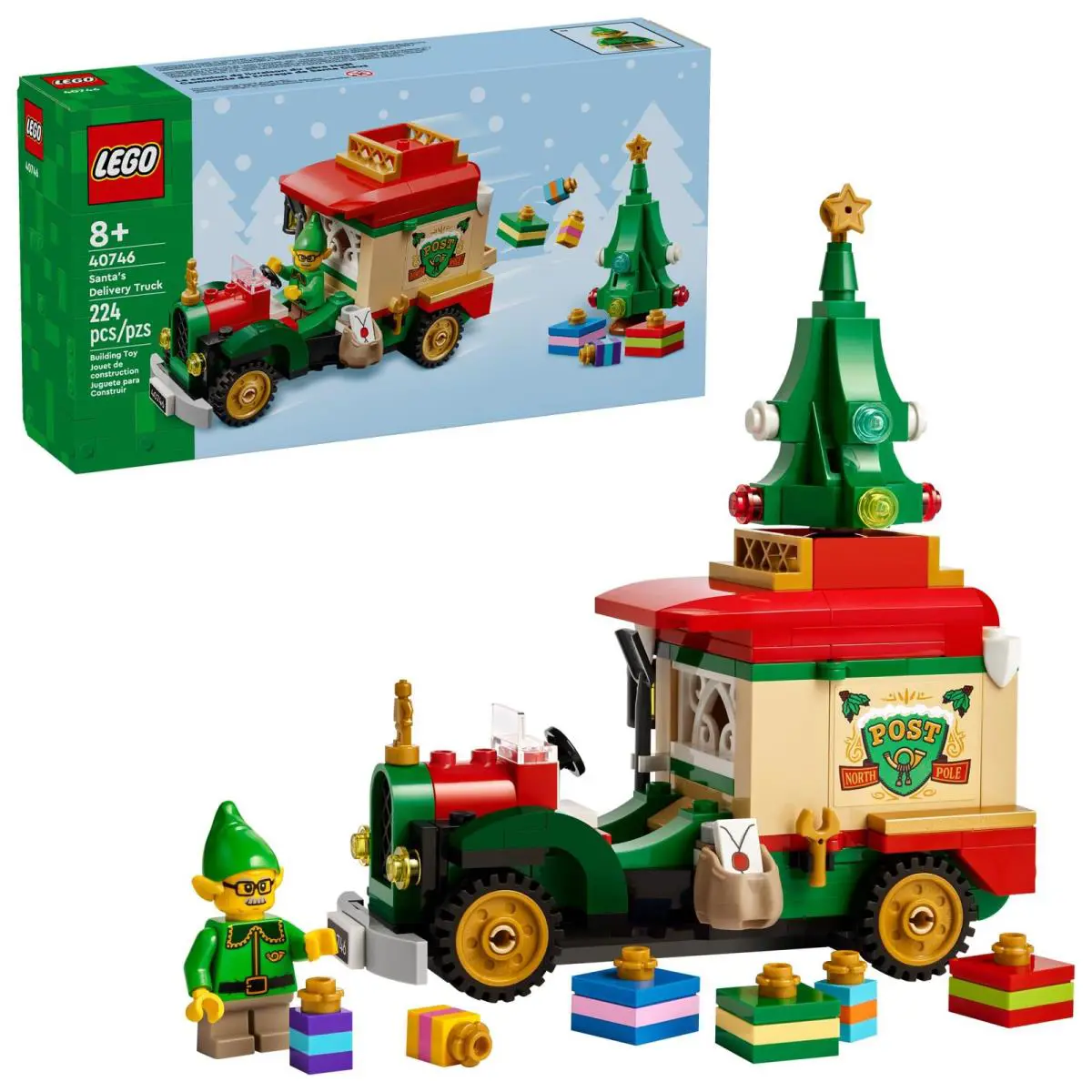 Lego Santa s Delivery Truck Building Toy For Kids - Construction Set For