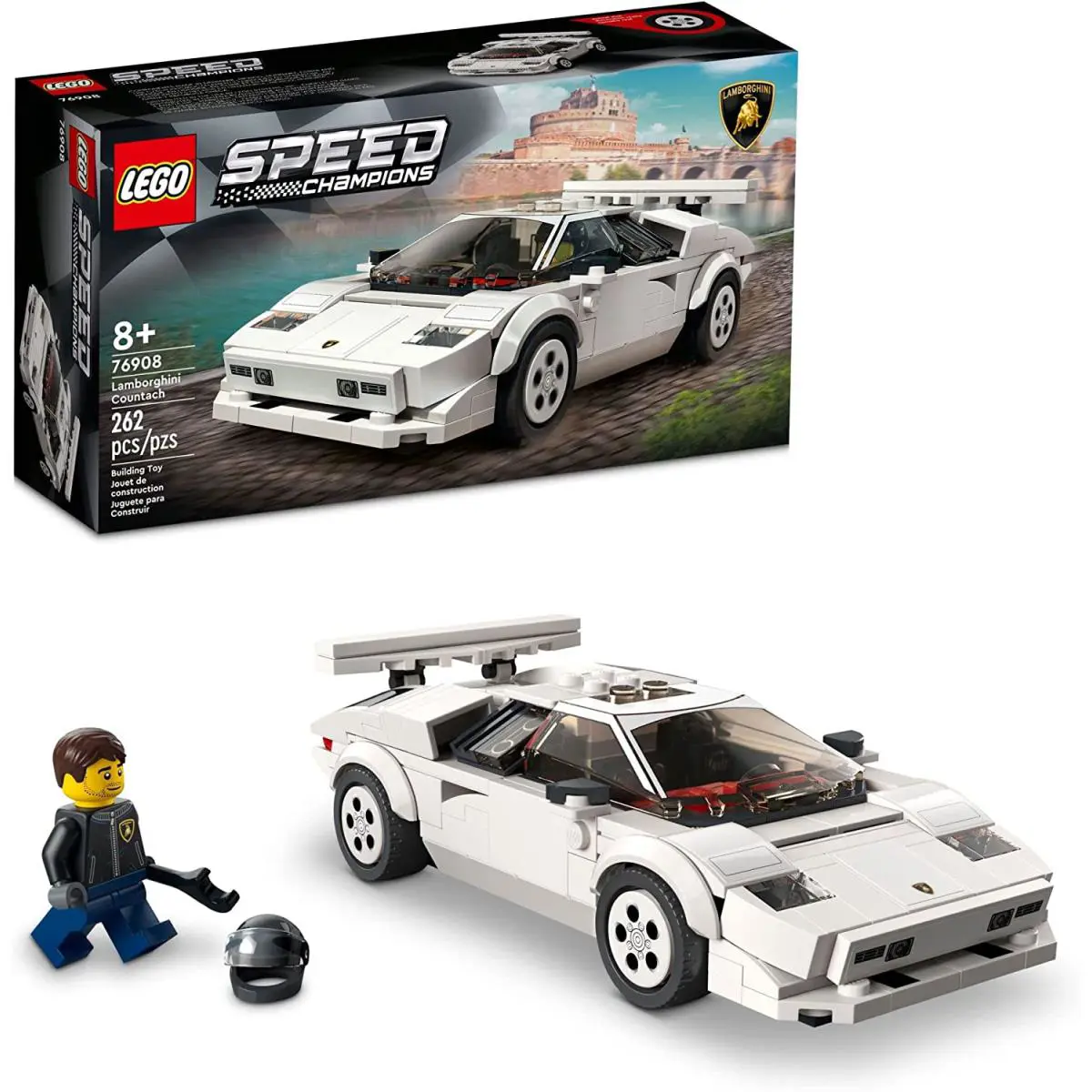 Lego Speed Champions Lamborghini Countach 76908 Race Car Toy Model Col