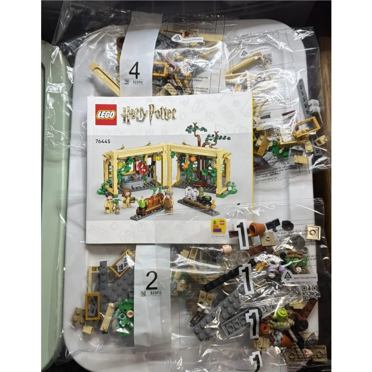 Lego Harry Potter Hogwarts Castle Herbology Class 76445 390 Pieces NO Box