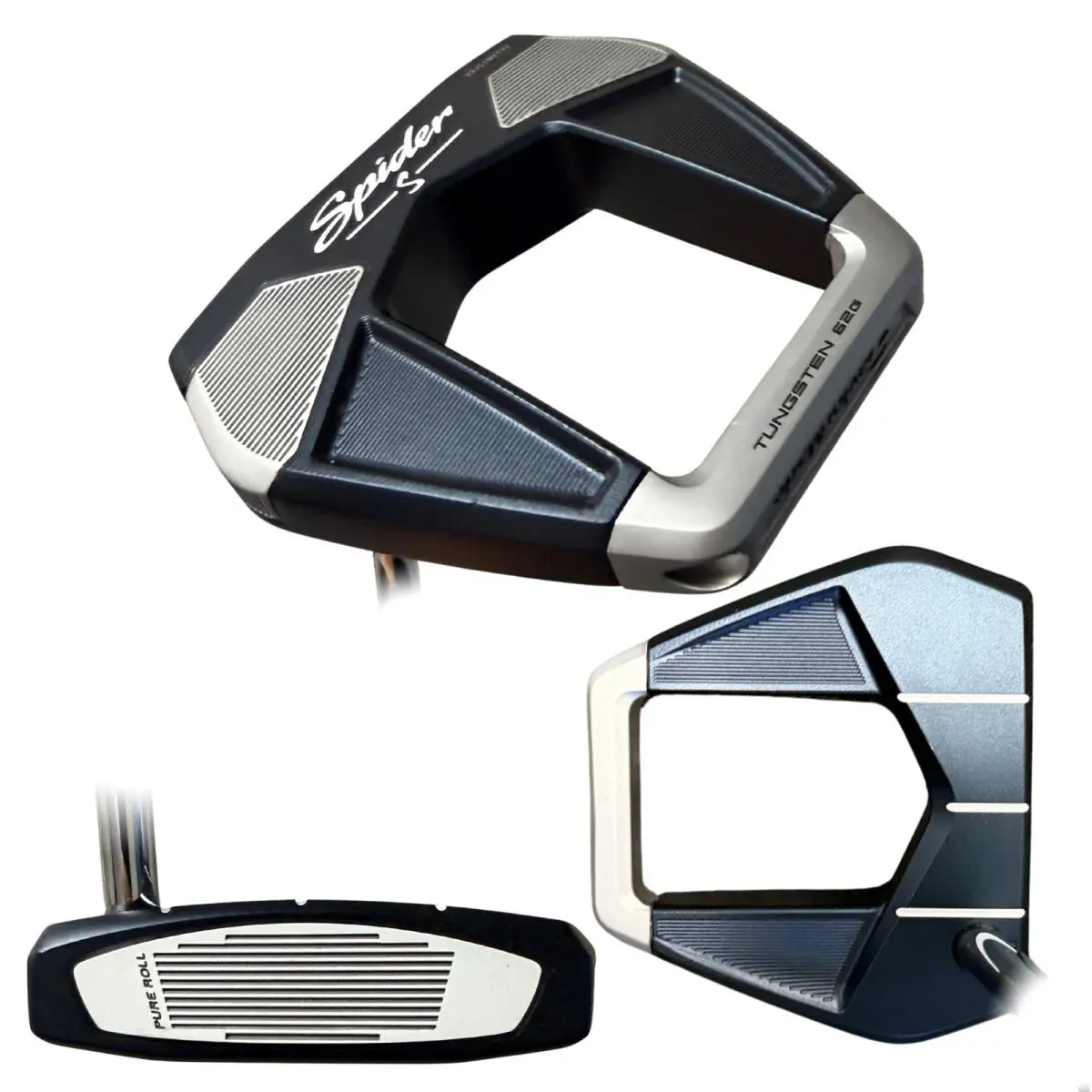 Taylormade Lefty Spider S Navy Putter Single Bend Choose Length