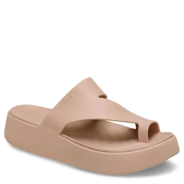 Crocs Womens Getaway Platform Toe Loop Sandal Slide