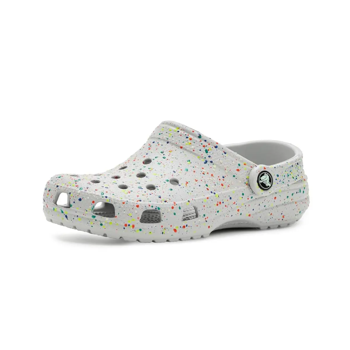 Unisex Clogs Crocs Kids Classic Clogs with Patterns and Graphics - Atmosphere/Multi Glow
