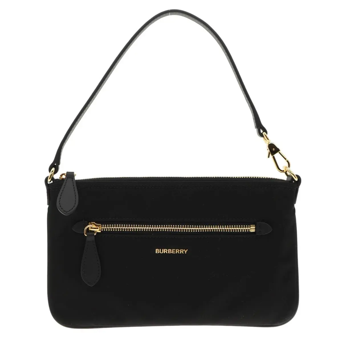 Burberry Pouch Handbag Black Nylon