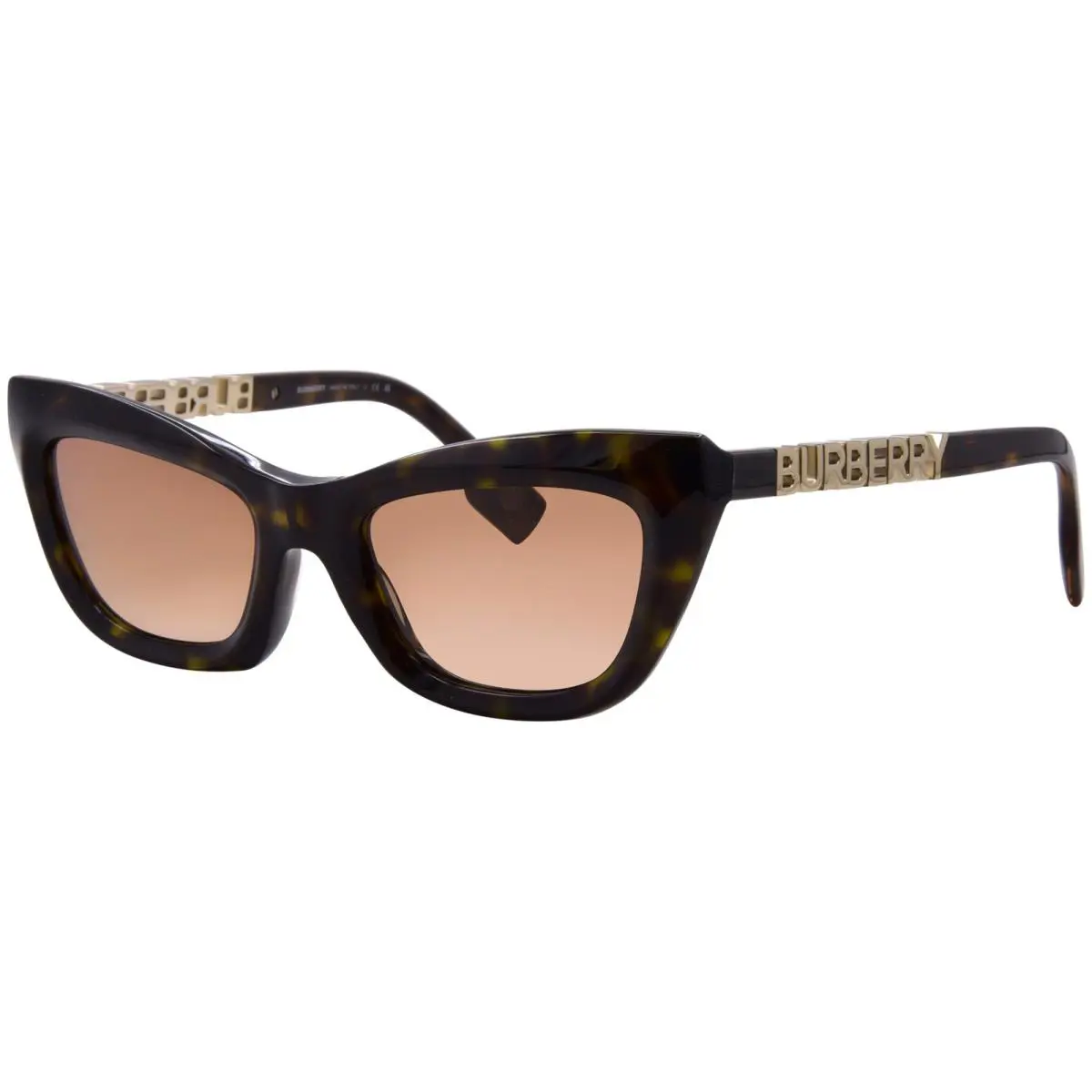 Burberry BE4409 300213 Sunglasses Women`s Dark Havana/brown Gradient 51mm - Frame: Havana, Lens: Brown