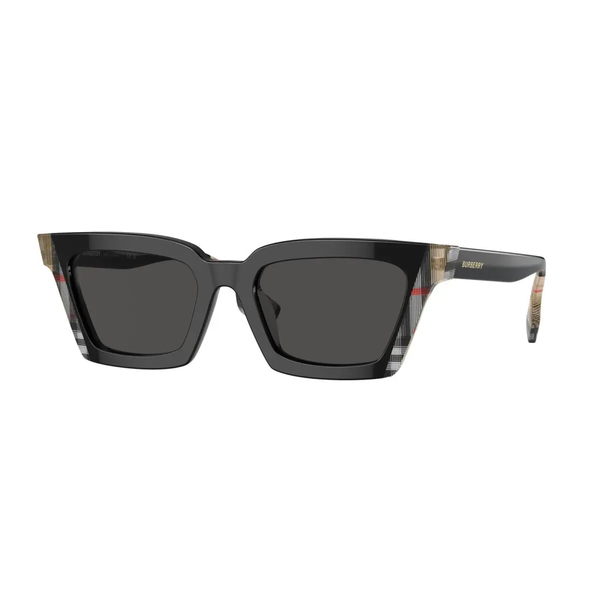Burberry BE 4392U Briar Black Vintage Check Dark 405587 Sunglasses