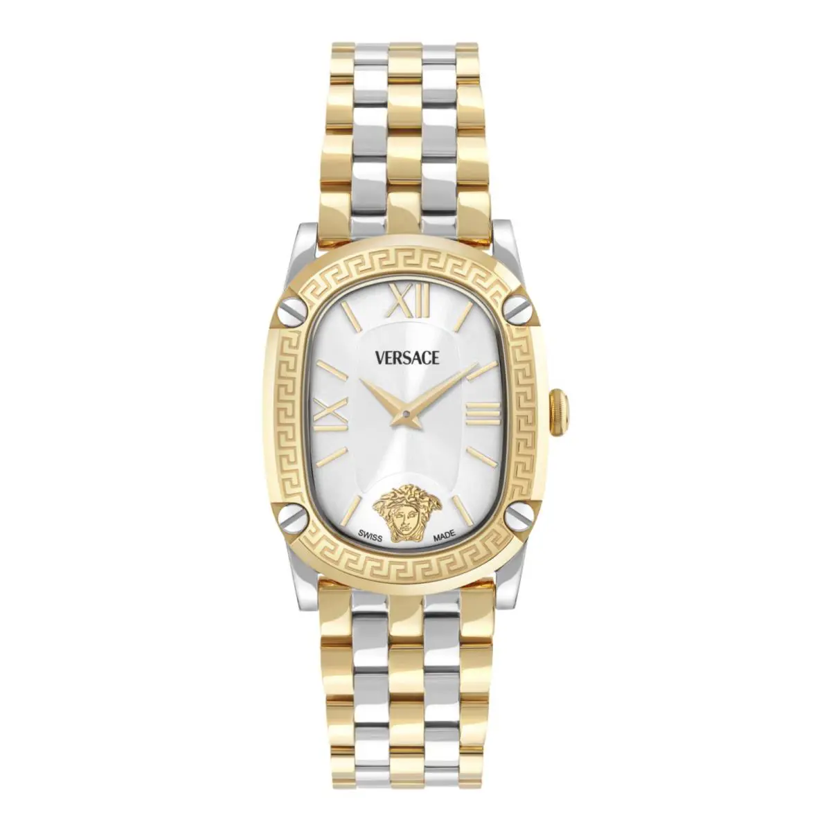 Versace Womens Two Tone 29mm Bracelet Fashion Watch