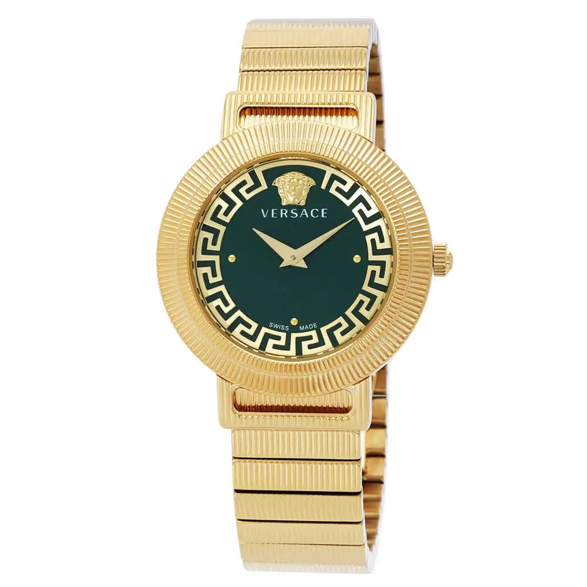 Versace Greca Quartz Green Dial Ladies Watch VE3D00522