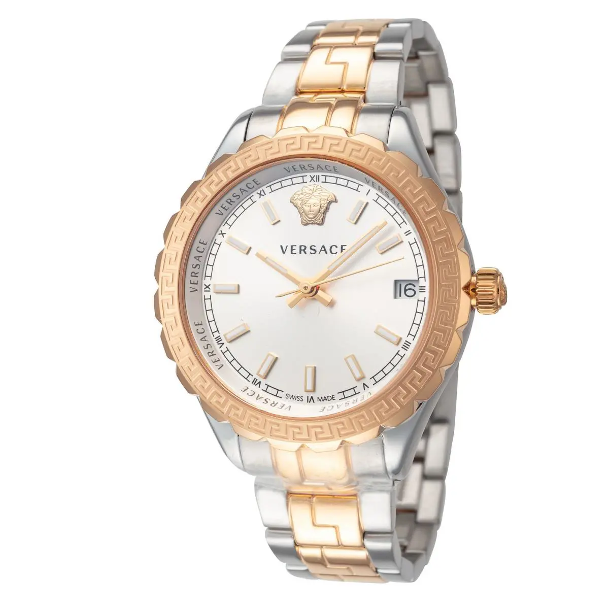 Hellenyium Quartz Silver Dial Ladies Watch V12030015 by Versace