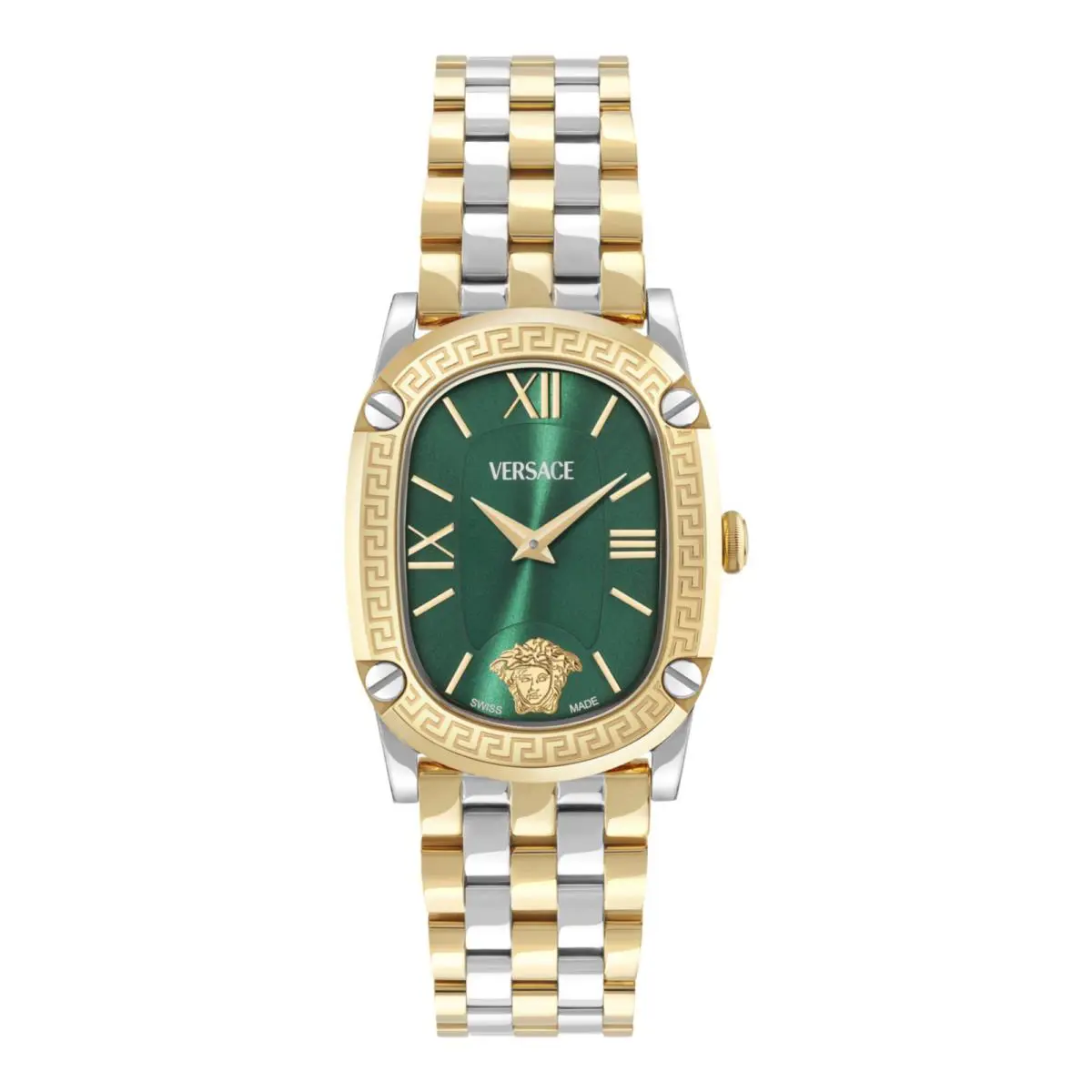Versace Womens Two Tone 29mm Bracelet Fashion Watch