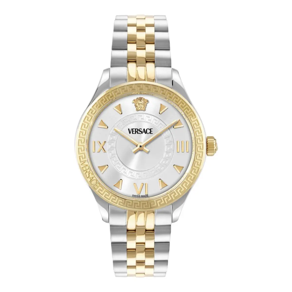 Versace Womens Two Tone 35mm Bracelet Fashion Watch