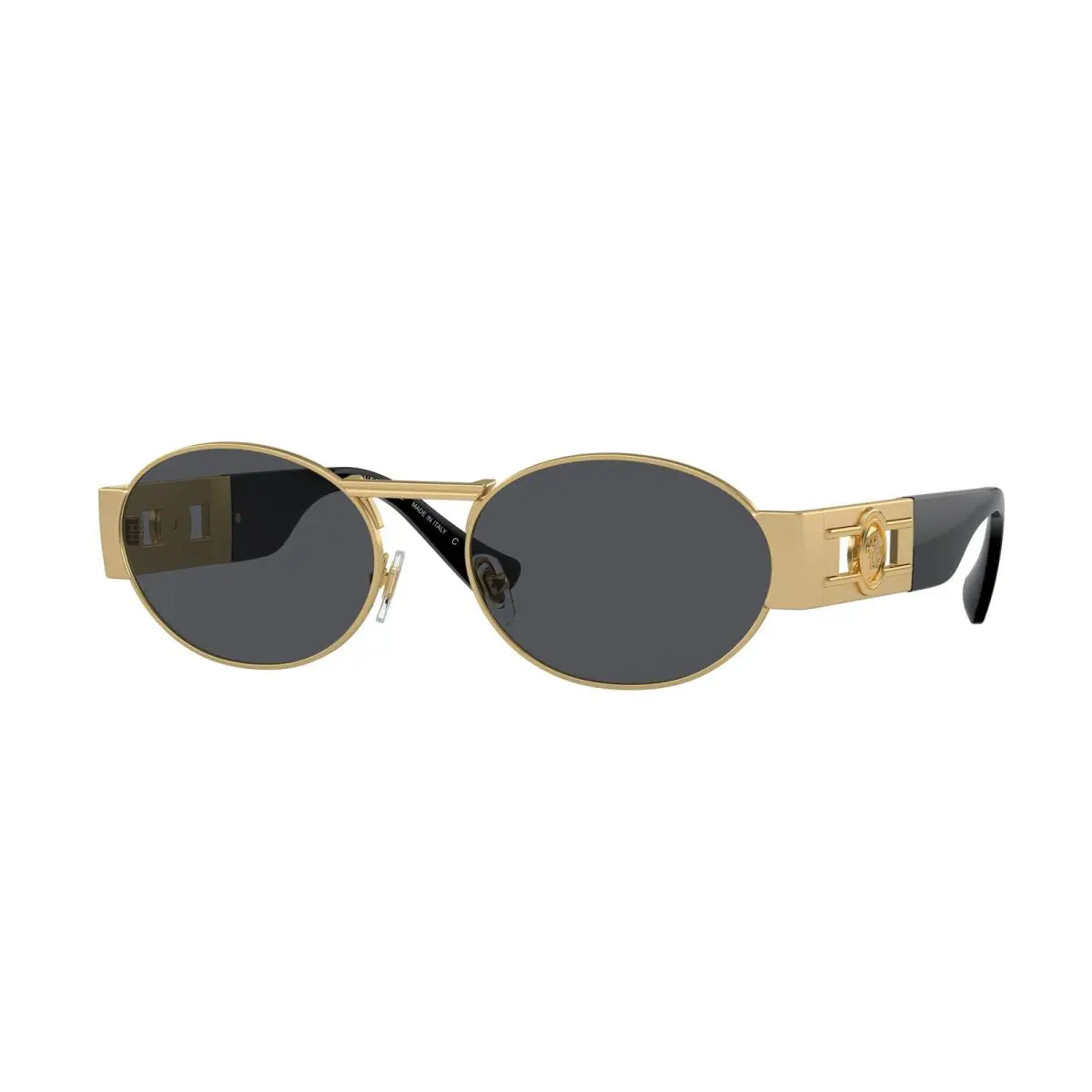 Versace VE 2264 Matte Gold Dark Grey 100287 Sunglasses
