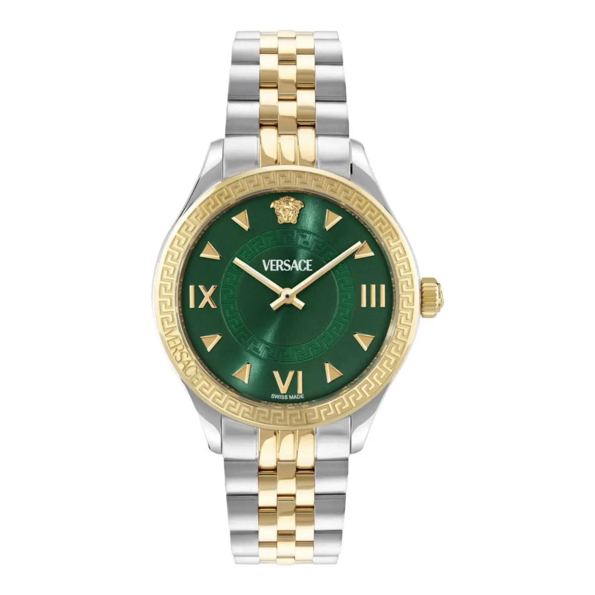 Versace Womens Two Tone 35mm Bracelet Fashion Watch