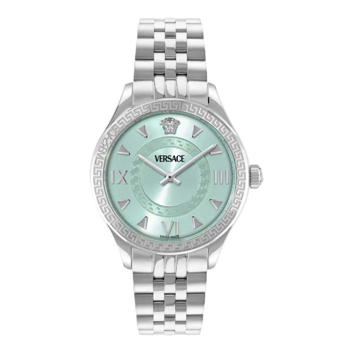 Versace Womens Stainless Steel 35mm Bracelet Fashion Watch