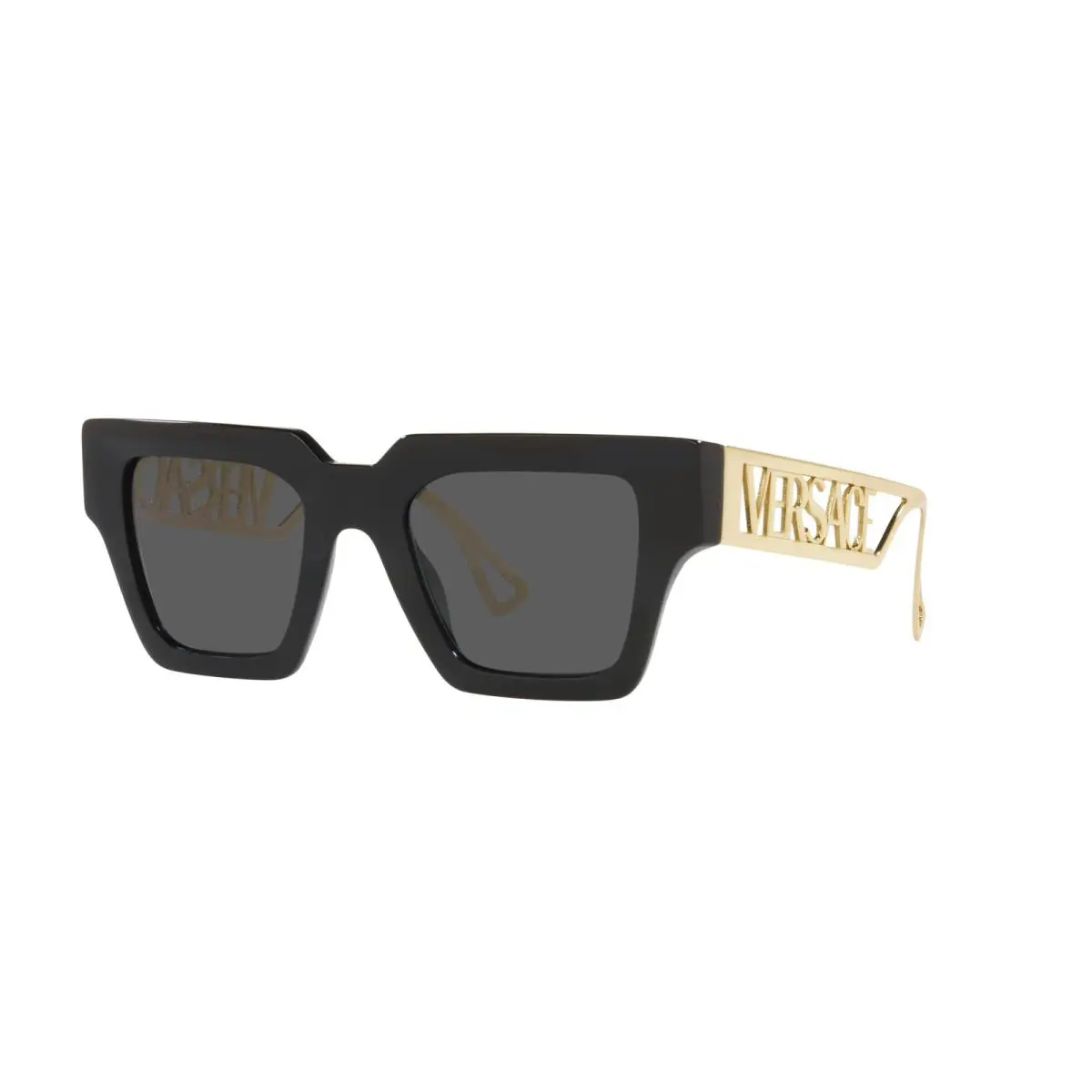 Versace VE4431 GB1/87 Sunglasses 50mm Black-gold / Dark Grey Lens