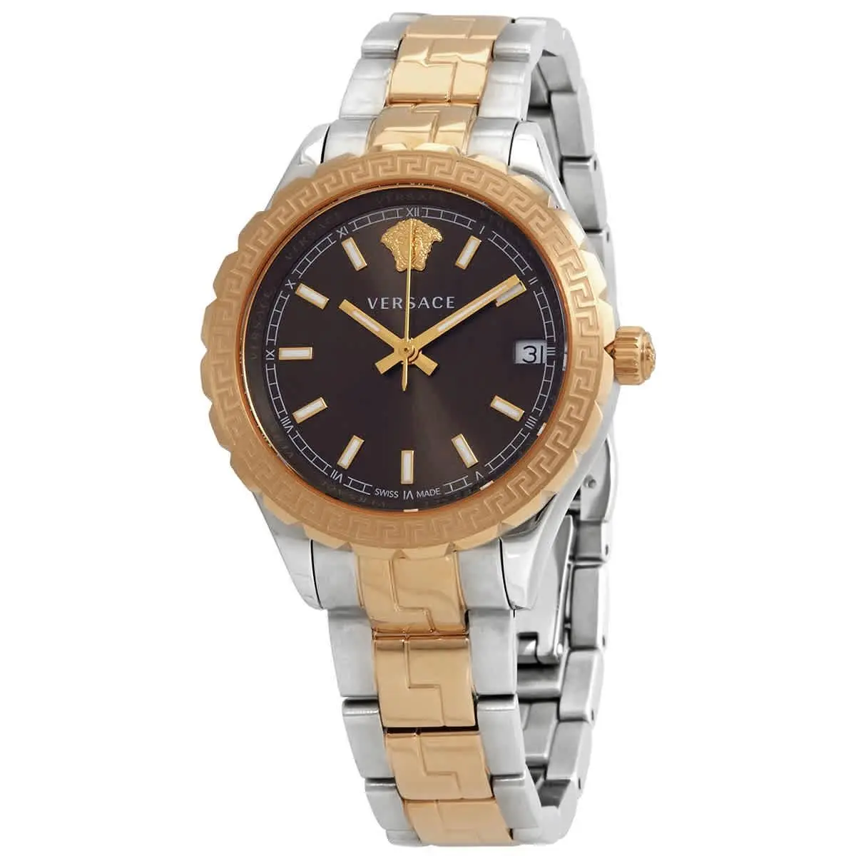 Hellenyium Quartz Brown Dial Ladies Watch V12040015 by Versace