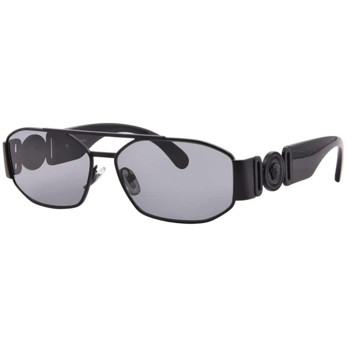 Versace VE2287 126187 Sunglasses Matte Black/dark Grey Lenses 58mm
