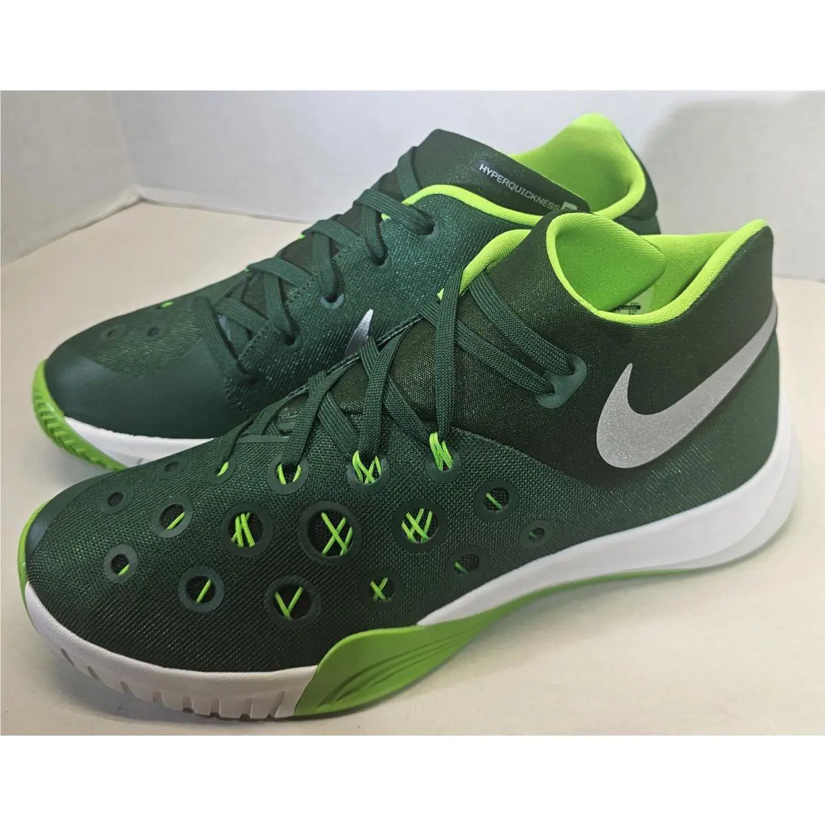 Nike shoes - Nike Zoom HyperQuickness - Zoom HyperQuickness - 749883-303 - Gorge Green/Electric Green/Metallic Silver/White 4