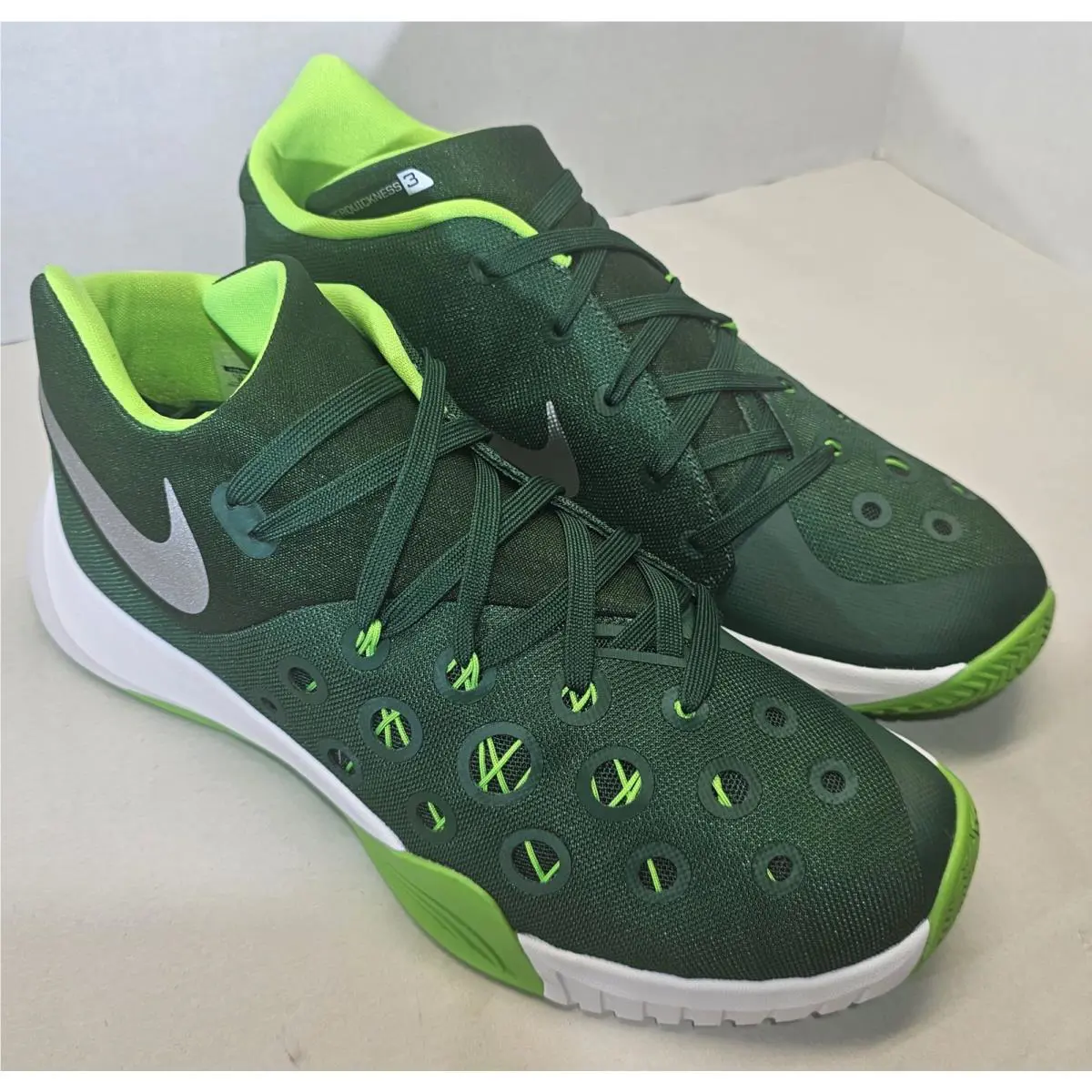 Nike shoes - Nike Zoom HyperQuickness - Zoom HyperQuickness - 749883-303 - Gorge Green/Electric Green/Metallic Silver/White 5