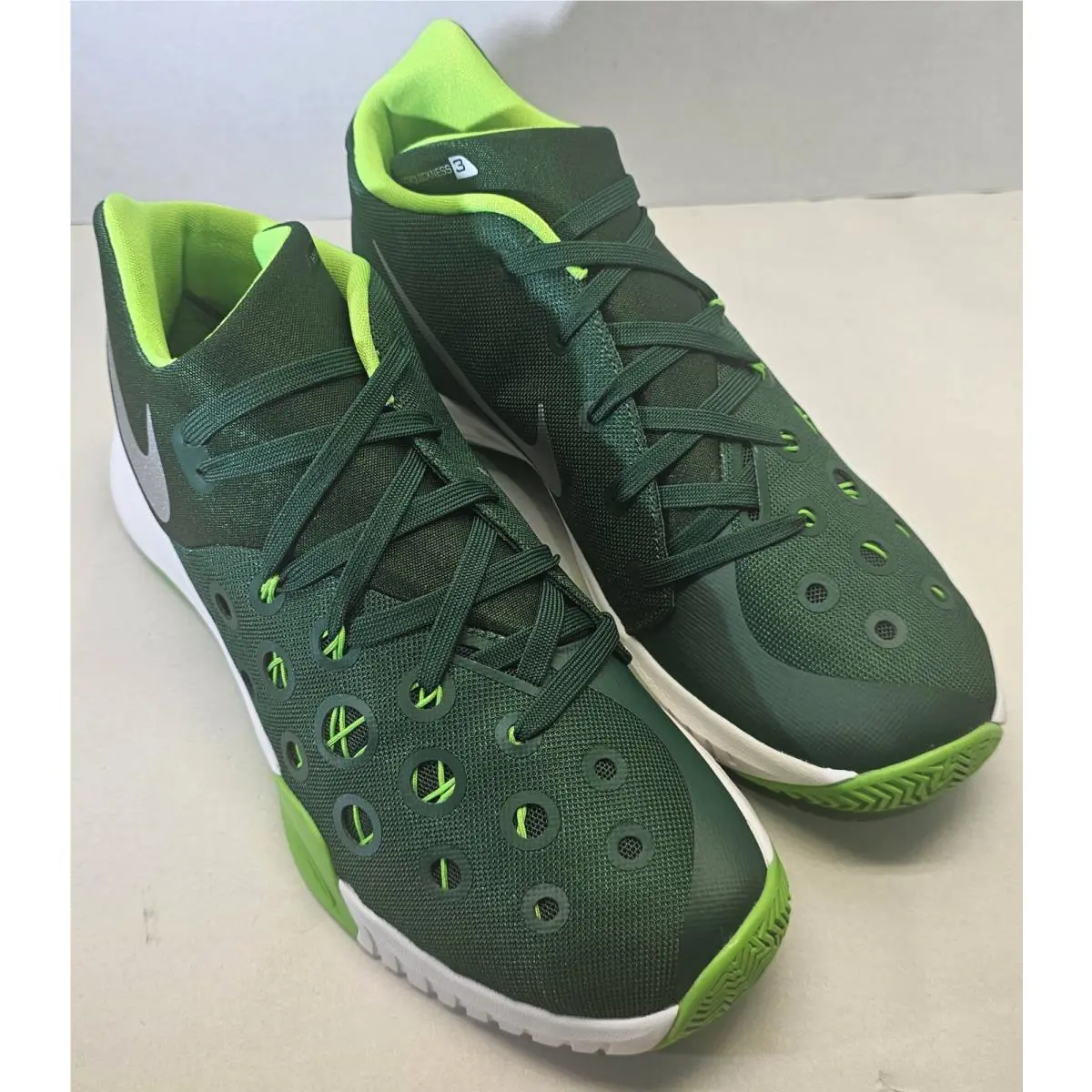 Nike shoes - Nike Zoom HyperQuickness - Zoom HyperQuickness - 749883-303 - Gorge Green/Electric Green/Metallic Silver/White 6